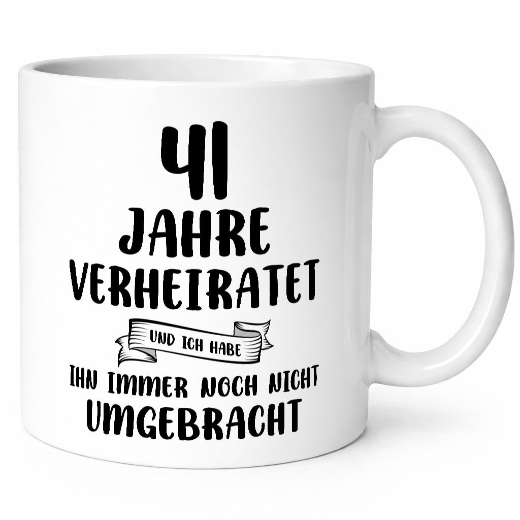 41 Jahre Verheiratet, immer noch am Leben! Geschenk Humor Geschenkidee lustiger