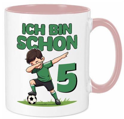 5. Geburtstag | 5 Jahre Fußballer lustiger Spruch Geschenk Geschenkidee Tasse