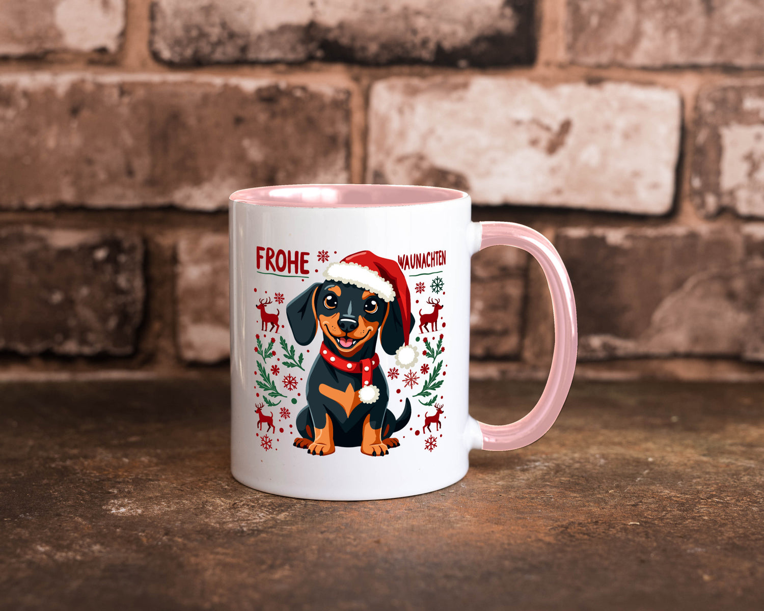 Frohe Waunachten | Ugly Christmas Weihnachtshund v2 Humor Tierliebhaber