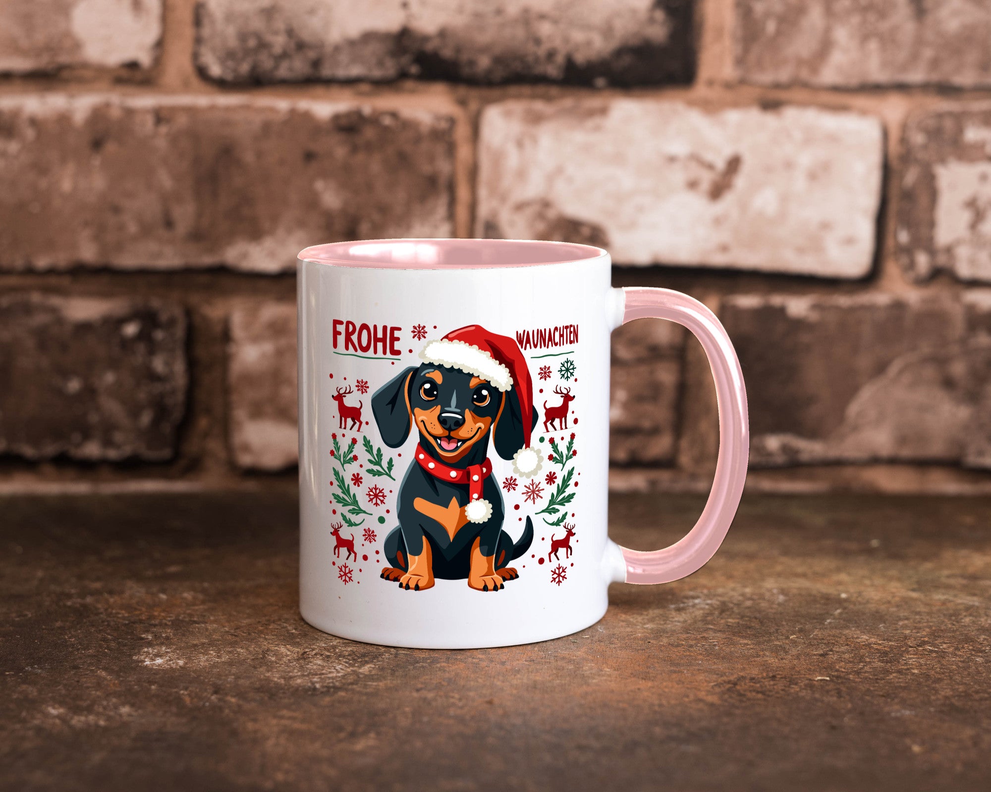 Frohe Waunachten | Ugly Christmas Weihnachtshund v2 Humor Tierliebhaber