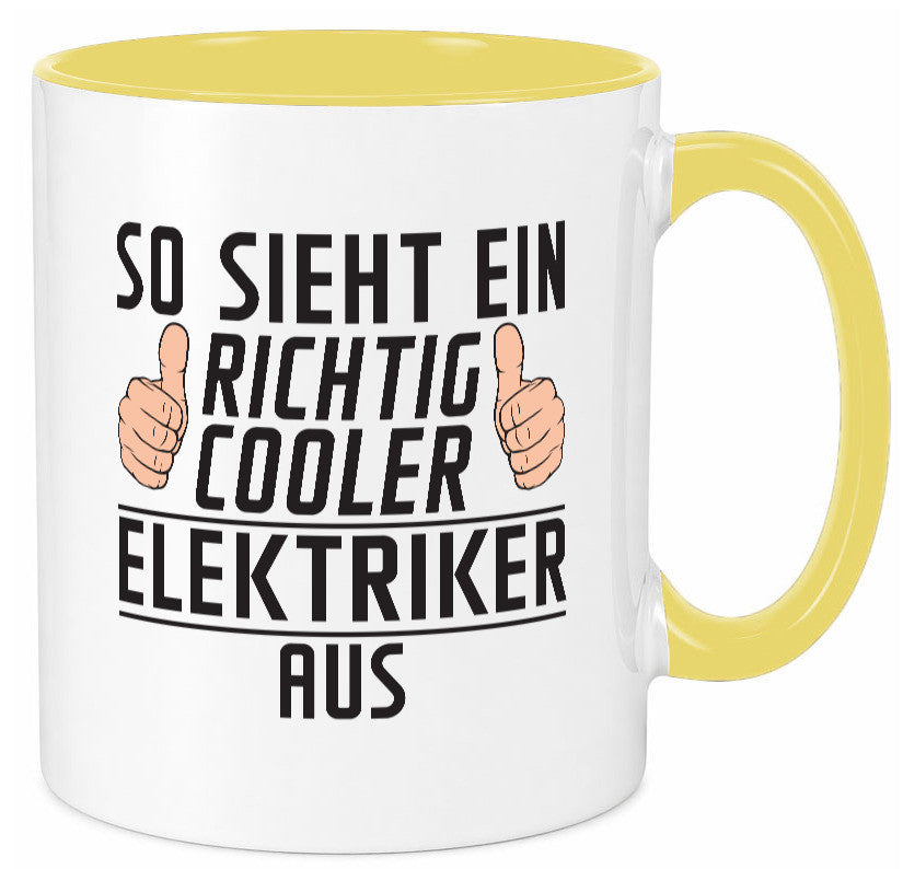 Richtig Cooler Elektriker | Elektronik Elektrotechnik Geschenk Humor Tasse