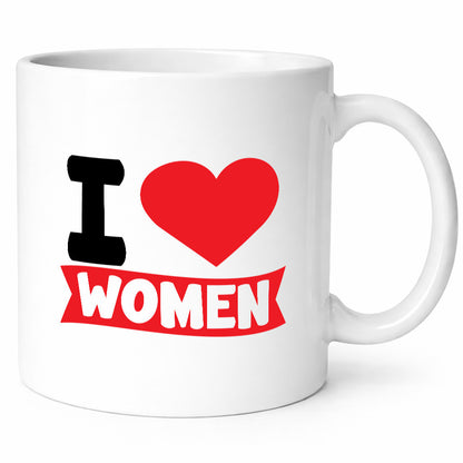 I love woman | Frauen Ich liebe v2 lustig Familie Geschenkidee Geschenk Tasse
