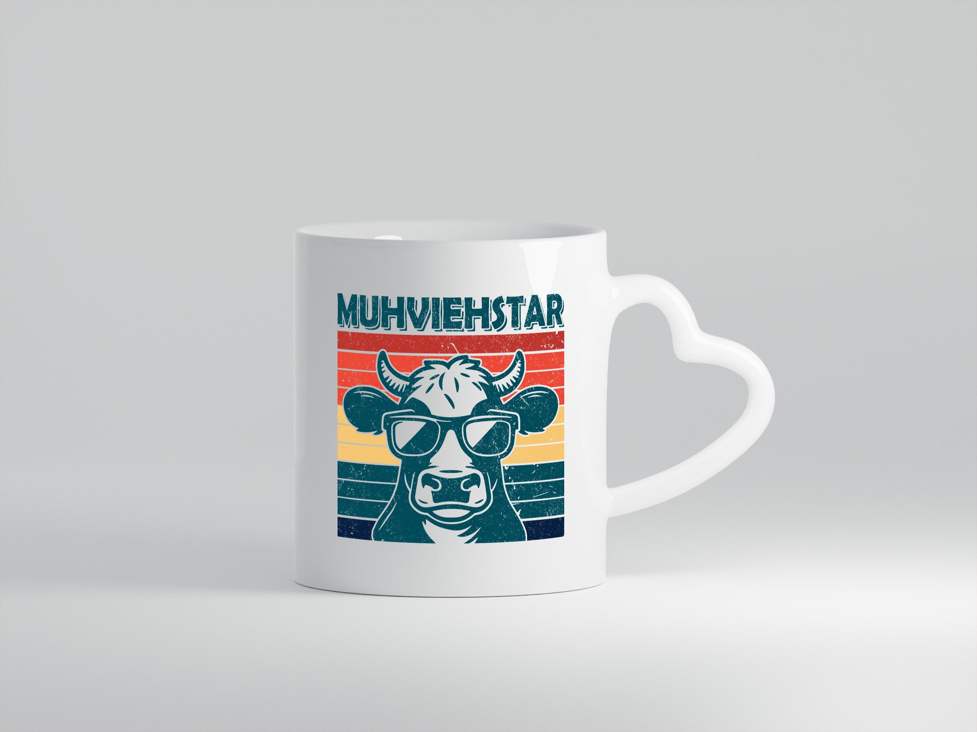 Muhviehstar | Kuh Landwirt mit Brille lustiger Spruch Geschenk Humor