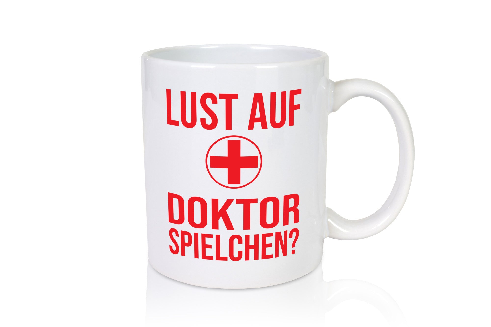 Doktorspielchen | Kreis Kreuz Humor Geschenkidee Tasse