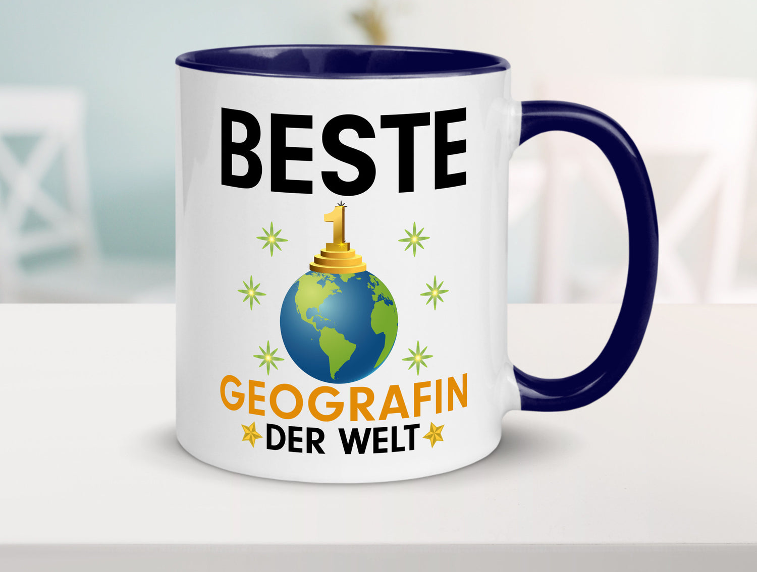 Welt Beste Geografin | Geografie lustiger Spruch Geschenk Humor Geschenkidee