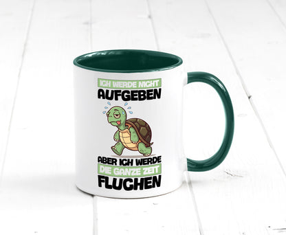 Ich geb nicht auf werde aber fluchen | Schildkröte Joggen v2 Humor Geschenkidee