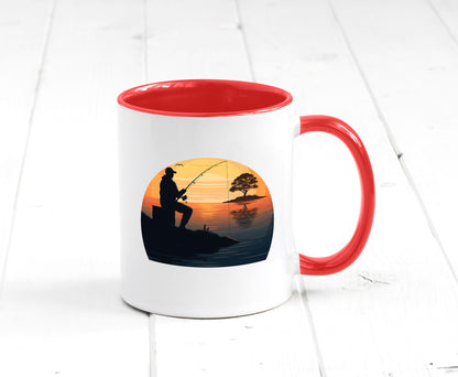 Angler | Sonnenuntergang Fischer Fische Angeln v2 Geschenk Humor Geschenkidee