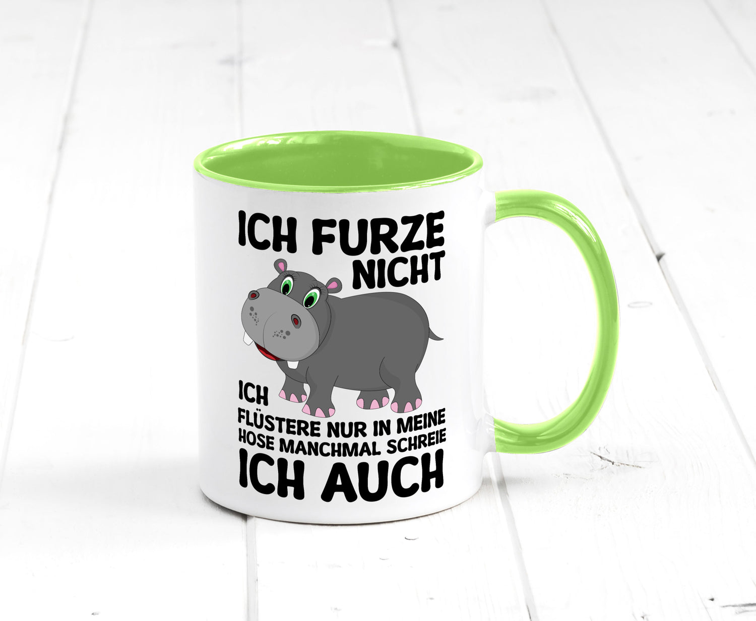 Ich furze nicht | furznilpferd v2 Humor Geschenkidee Tasse