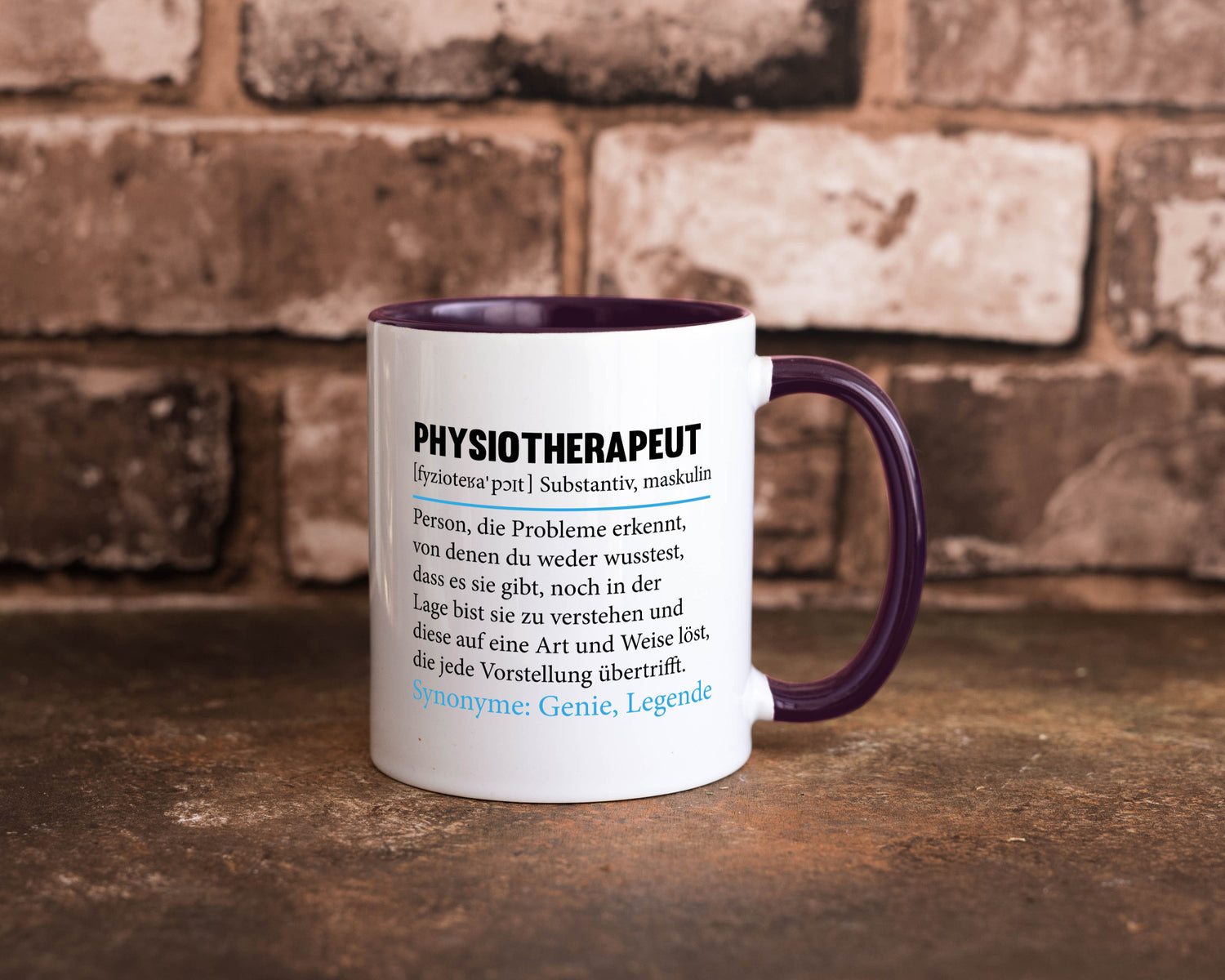Physiotherapeut | Beruf Spruch Text lustig v2 Humor Arbeit Kollegen Büro