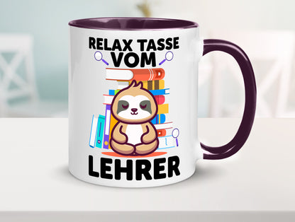 Relax Tasse: Lehrer | Schule Beruf Schüler lustiger Spruch Geschenk Arbeit