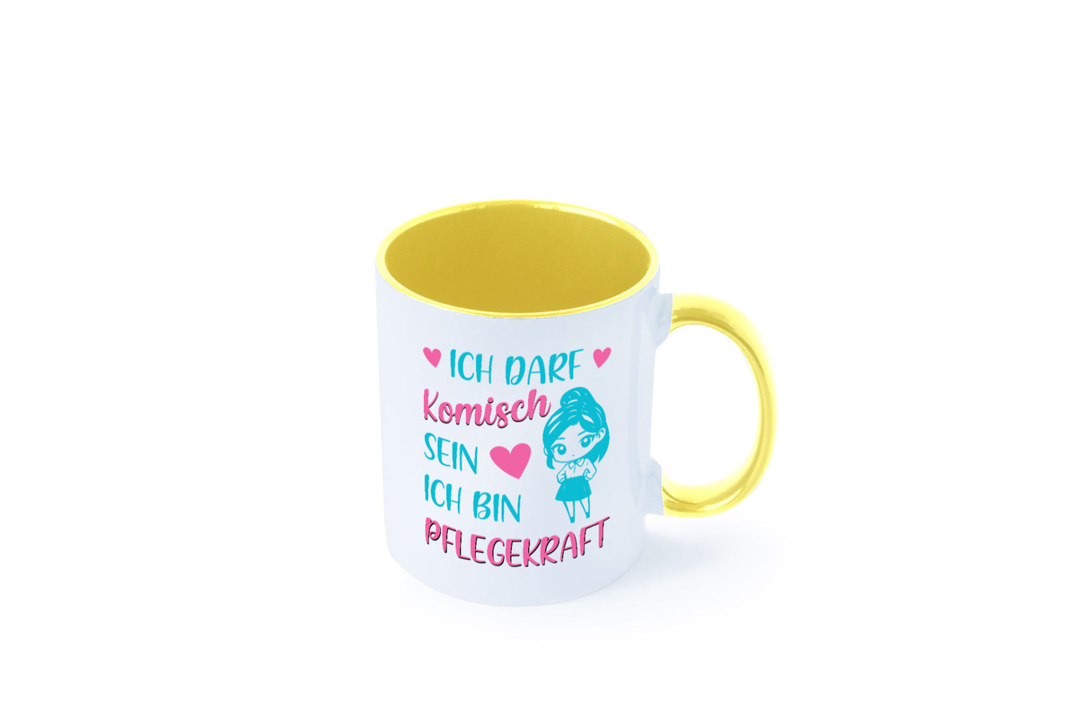 Ich darf komisch sein | Pflegekraft Geschenkidee Humor Tasse
