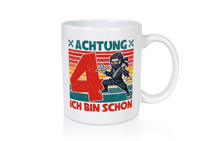 4. Geburtstag | 4 Jahre Ninja Kindergeburtstag lustig Geschenkidee Geschenk