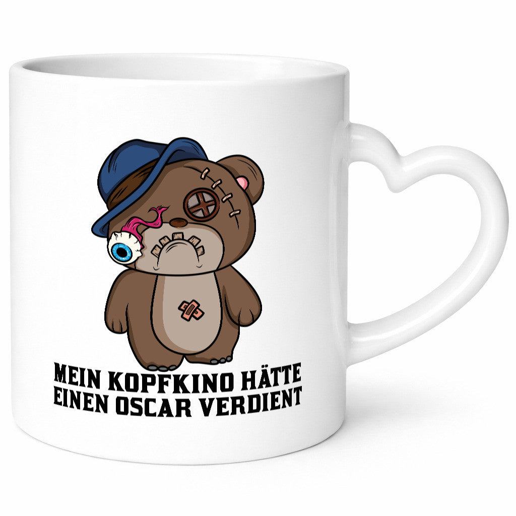 Mein Kopfkino hätte Oscar verdient | kaputter Bär Comic lustiger Spruch