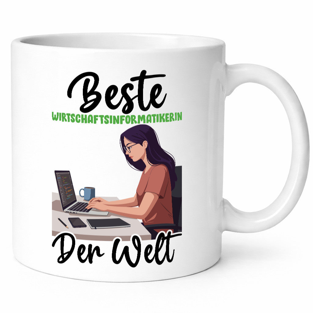 Beste Wirtschaftsinformatikerin | Informatikin Humor Geschenkidee Tasse