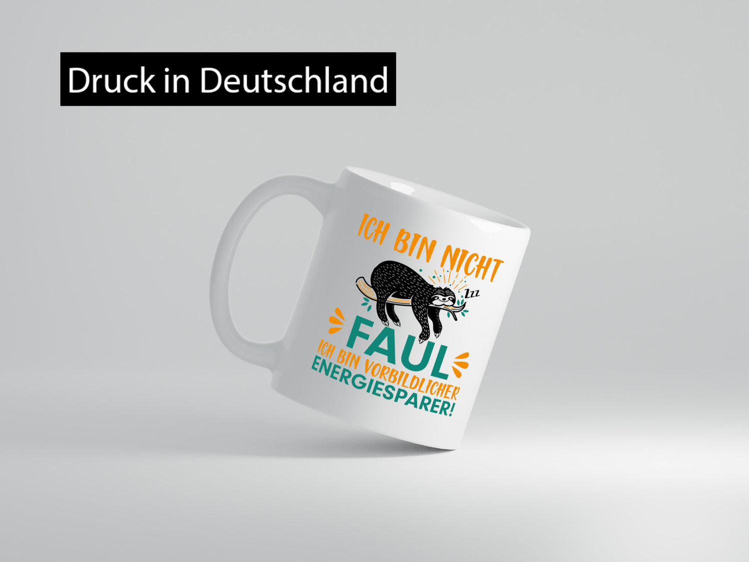 Fauler Energiesparer | Faultier Tasse Faulpelz Humor lustiger Spruch Geschenk