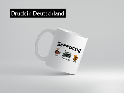 Perfekter Tag | Kaffee Motorrad Bier lustiger Spruch Geschenk Humor