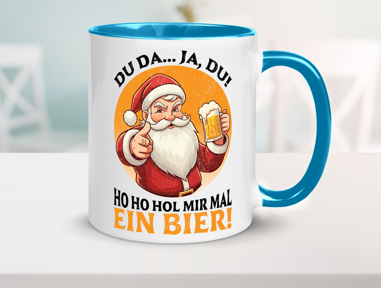 Hol mir mal ein Bier | Ugly Christmas Santa lustig Humor Geschenkidee Geschenk