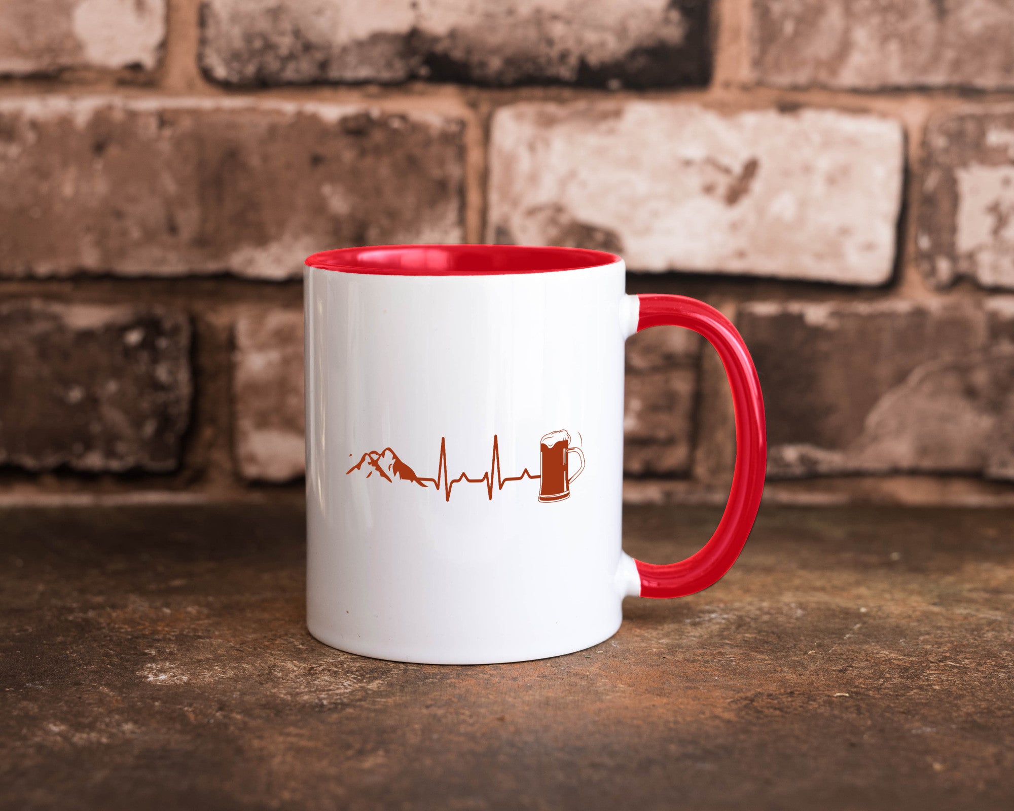 Berge und Bier | Wandern Wanderer Biertrinken Geschenkidee Humor Tasse