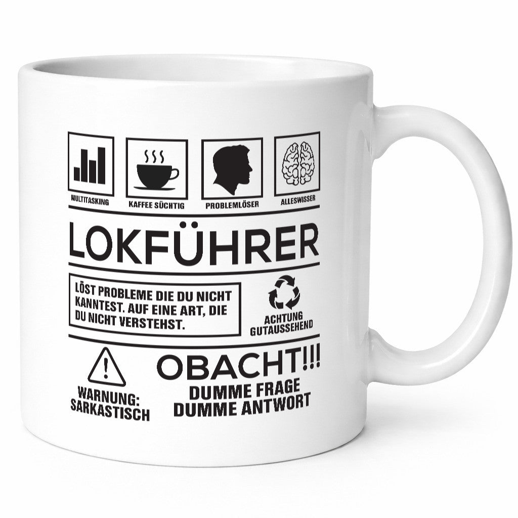 Achtung Probleme Lokführer | Zug Beruf lustiger Spruch Geschenk Arbeit Kollegen