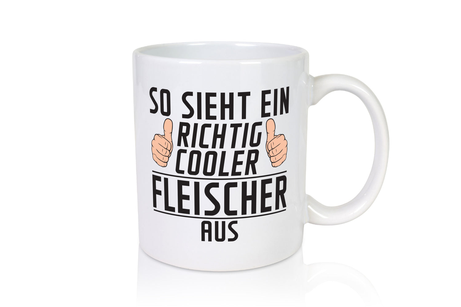 Richtig Cooler Fleischer | Schlachterei lustig Humor Geschenkidee Geschenk Tasse