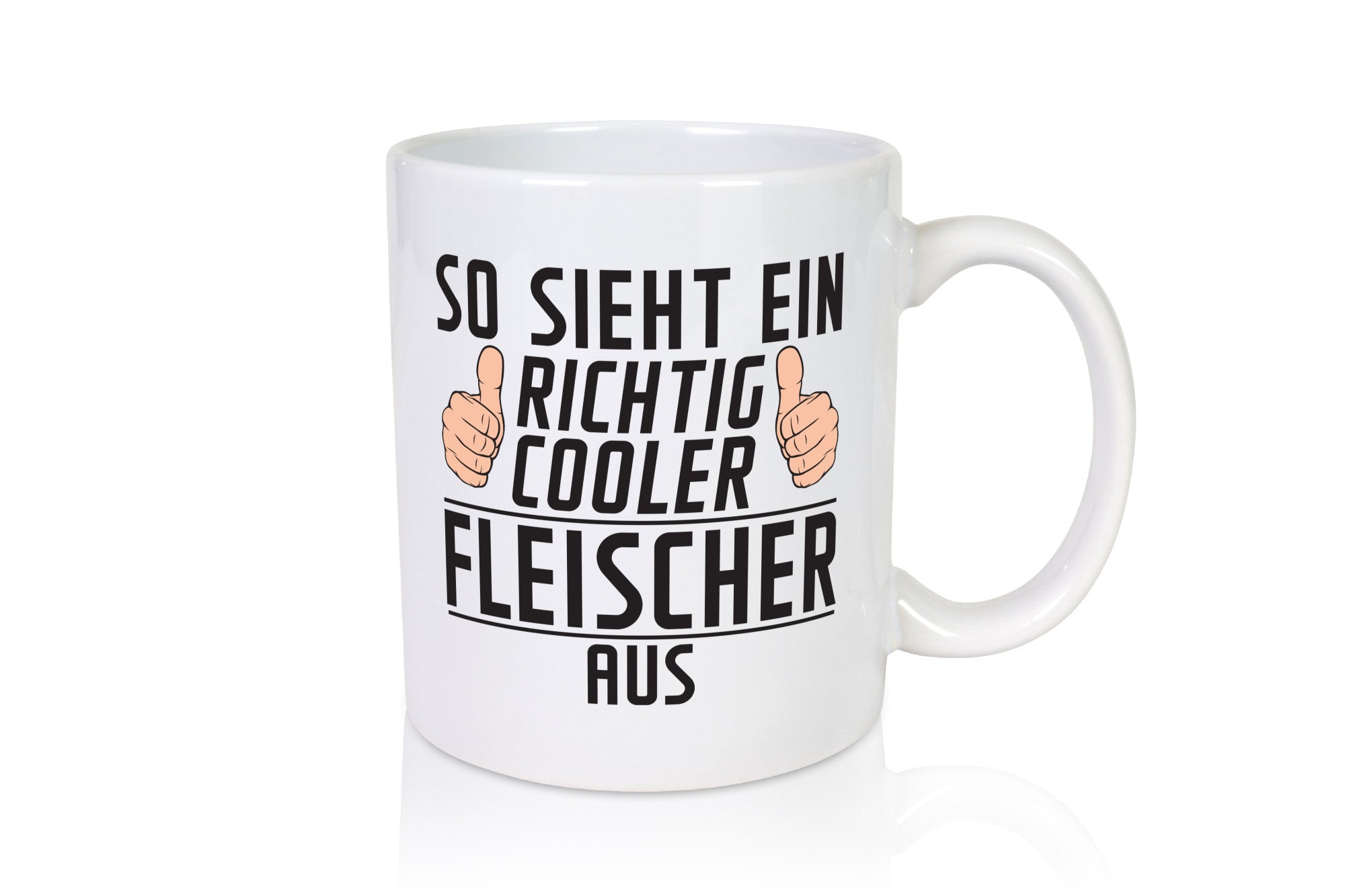 Richtig Cooler Fleischer | Schlachterei lustig Humor Geschenkidee Geschenk Tasse