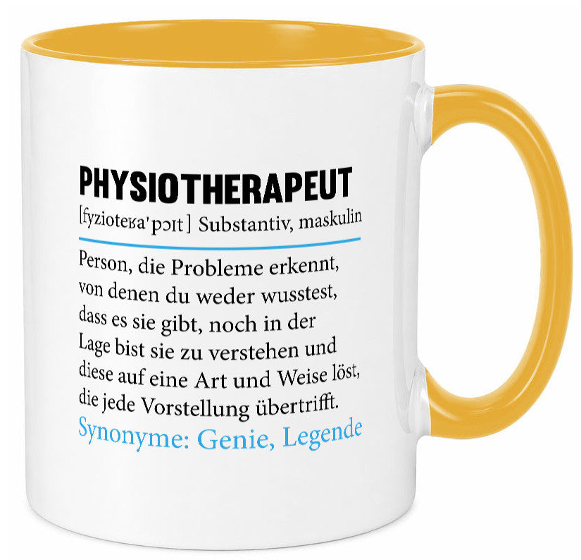 Physiotherapeut | Beruf Spruch Text lustig v2 Humor Arbeit Kollegen Büro