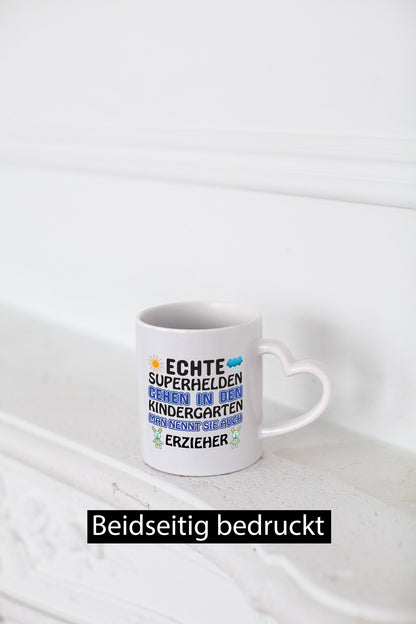 Superheld Erzieher | Tasse Kindergärtner Kindergarten lustiger Spruch Geschenk