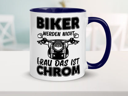 Biker werden nicht grau | Motorrradfahrer Tasse Humor Geschenkidee
