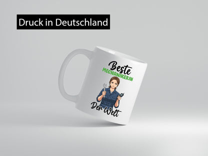 Beste Mechanikerin | KFZ v2 Humor Geschenkidee Tasse