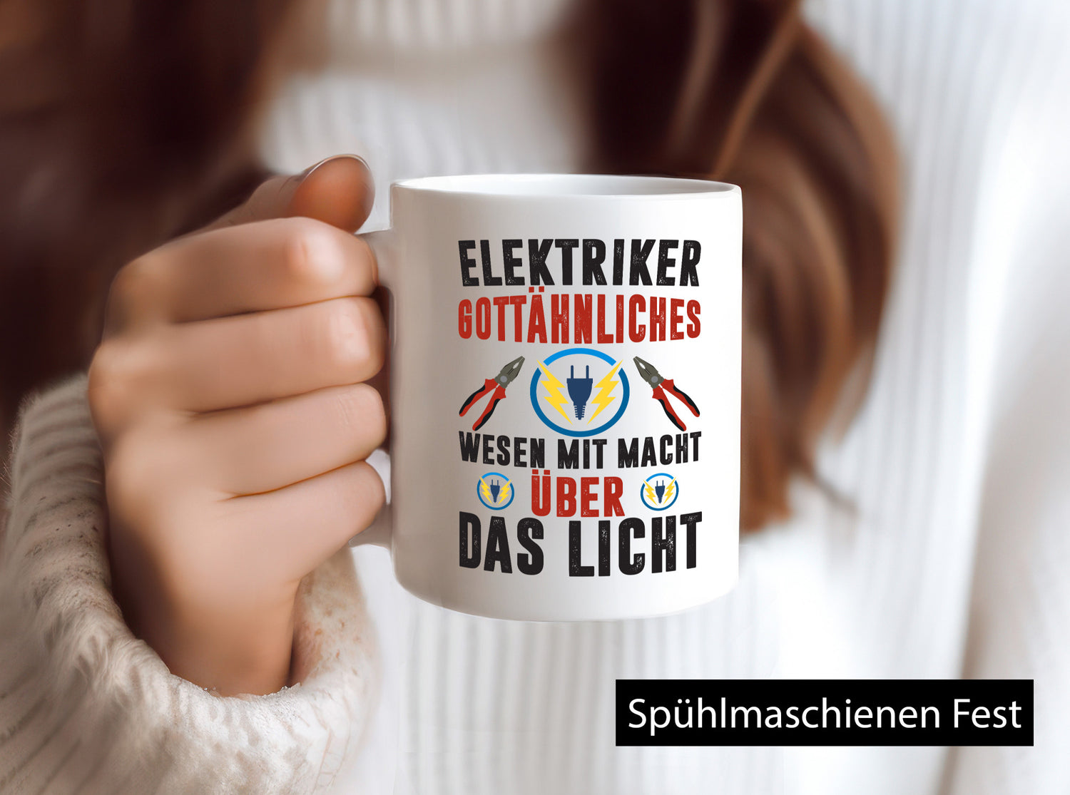 Elektriker Gottähnliches wesen mit macht über Licht Geschenk Humor Geschenkidee