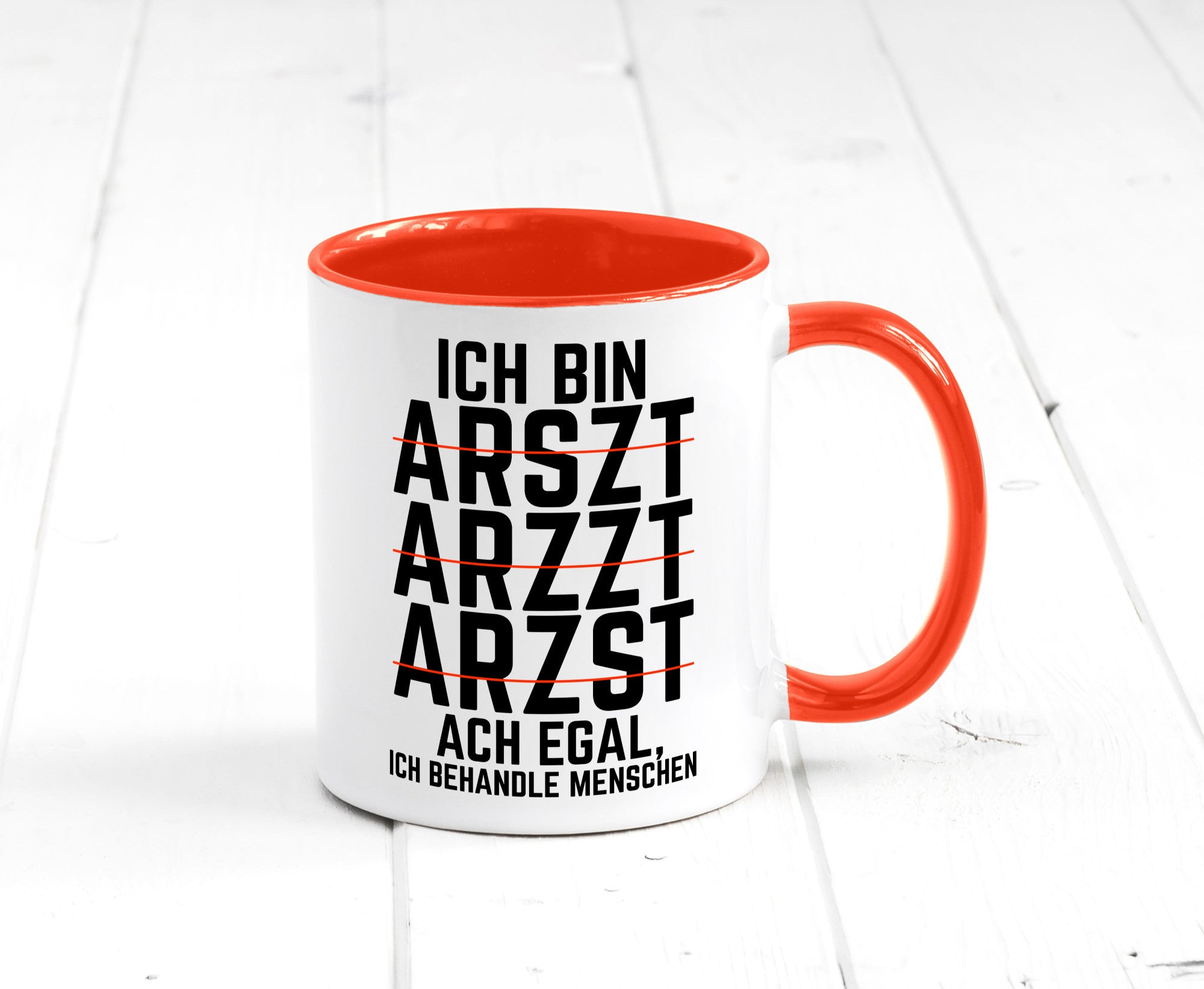 Ich bin Arzt | Rechtschreibung Klinik lustiger Spruch lustig Humor Geschenkidee