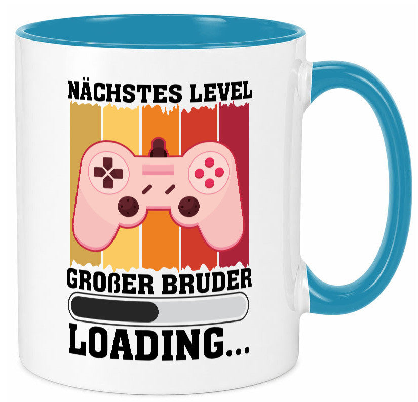 Nächstes Level | großer Bruder Geschwister Geschenkidee Humor Tasse