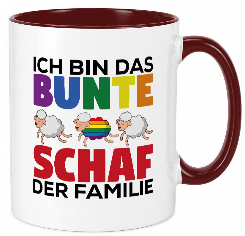 LGBTQ+ Tasse | Buntes Schaf Regenbogen Humor Geschenkidee