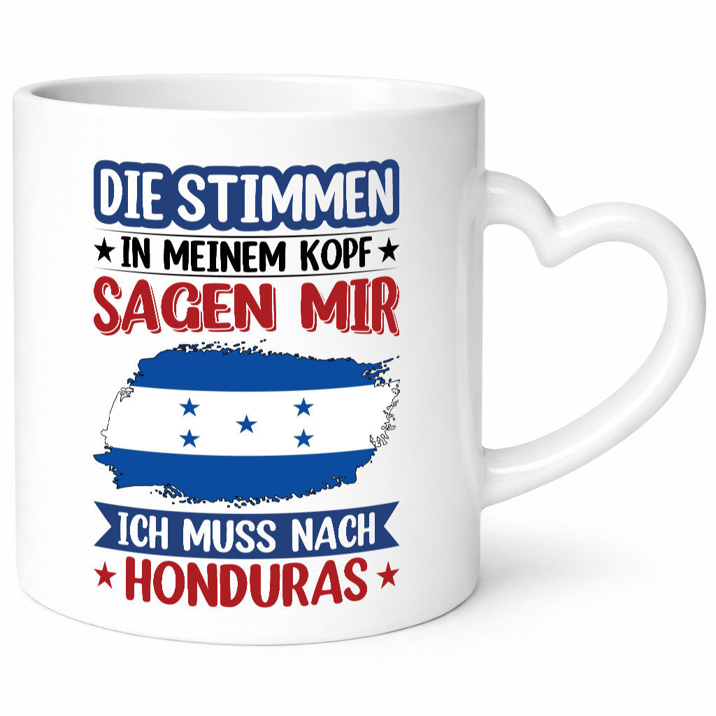 Honduras | Urlaub Stimmen in meinem Kopf Traumland Geschenkidee Humor Tasse