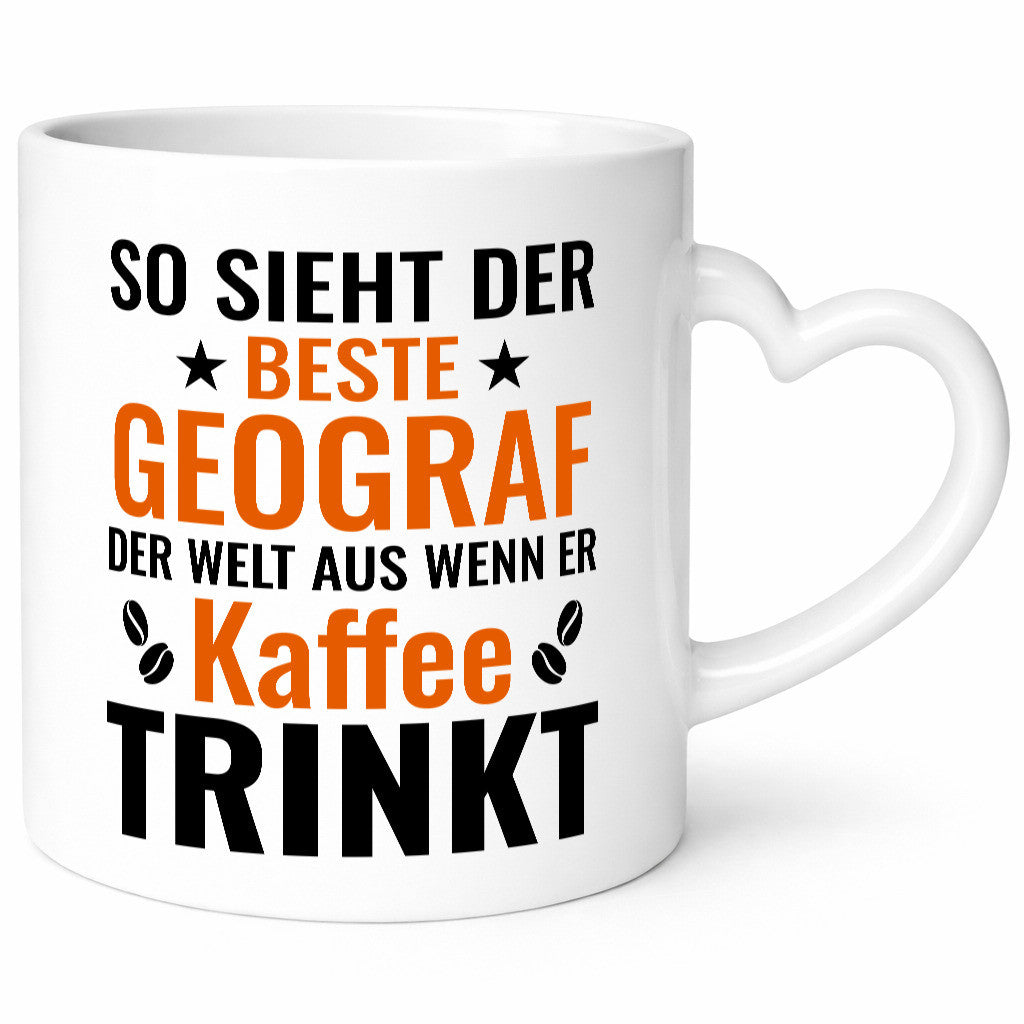 Kaffee trinkt: Geograf | Geografie lustig Humor Geschenkidee Geschenk Tasse