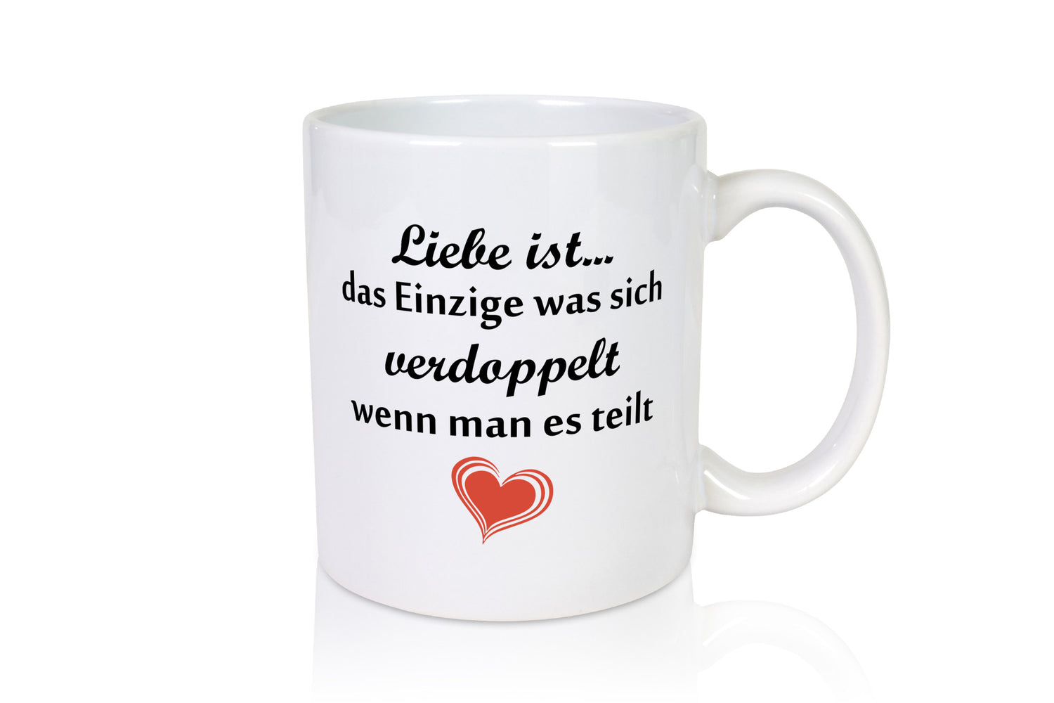Liebe ist das einzigste was sich Verdoppelt | Paar lustiger Spruch Geschenk