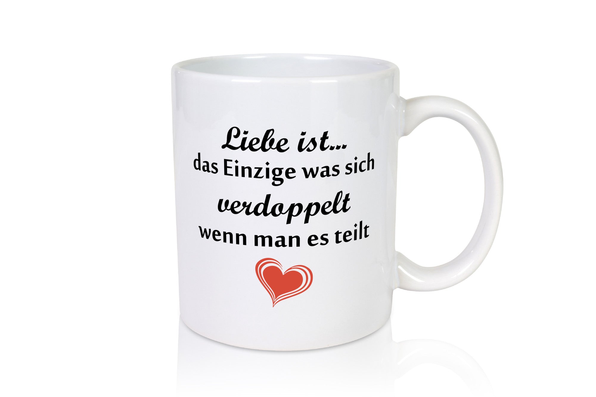 Liebe ist das einzigste was sich Verdoppelt | Paar lustiger Spruch Geschenk