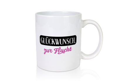 Glückwunsch zur Flucht | Kollegen Jobwechsel Abschied v2 Geschenk Arbeit Büro