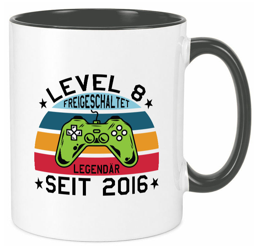 Level 8 | legendär seit 2016 Controller Geschenk Humor Geschenkidee lustiger Tasse