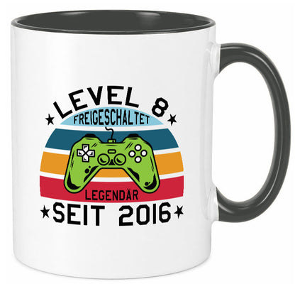 Level 8 | legendär seit 2016 Controller Geschenk Humor Geschenkidee lustiger Tasse