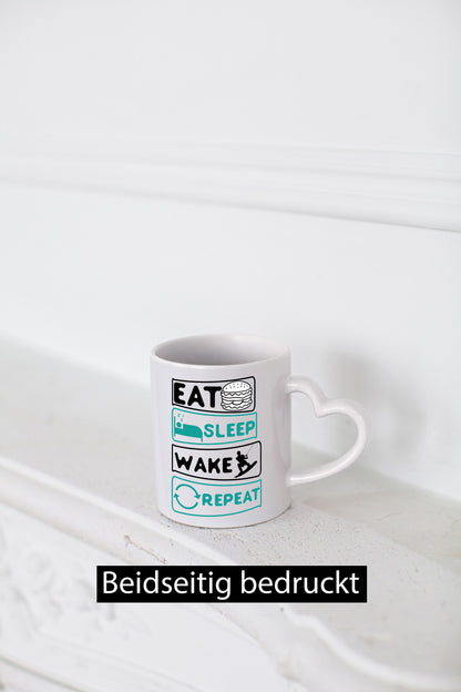Wakeboarder | Surfer Becher Repeat Humor Geschenkidee Tasse