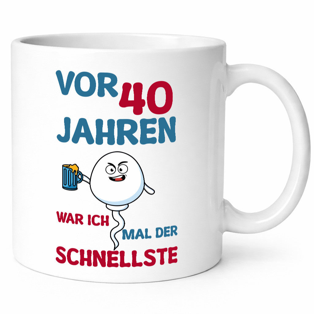 40. Geburtstag | vor 40 Jahren war ich der schnellste Geschenk Geschenkidee
