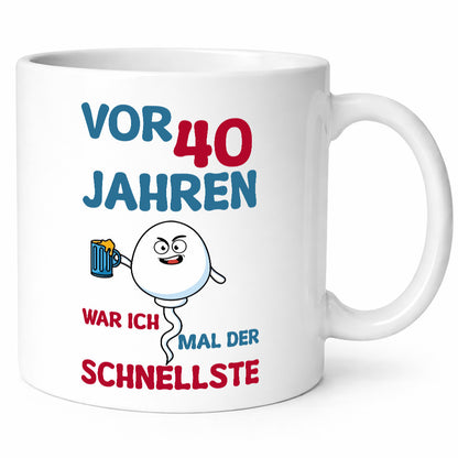 40. Geburtstag | vor 40 Jahren war ich der schnellste Geschenk Geschenkidee