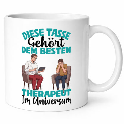 Im Universum: Therapeut | Psychotherapie Therapie Humor Geschenkidee Tasse
