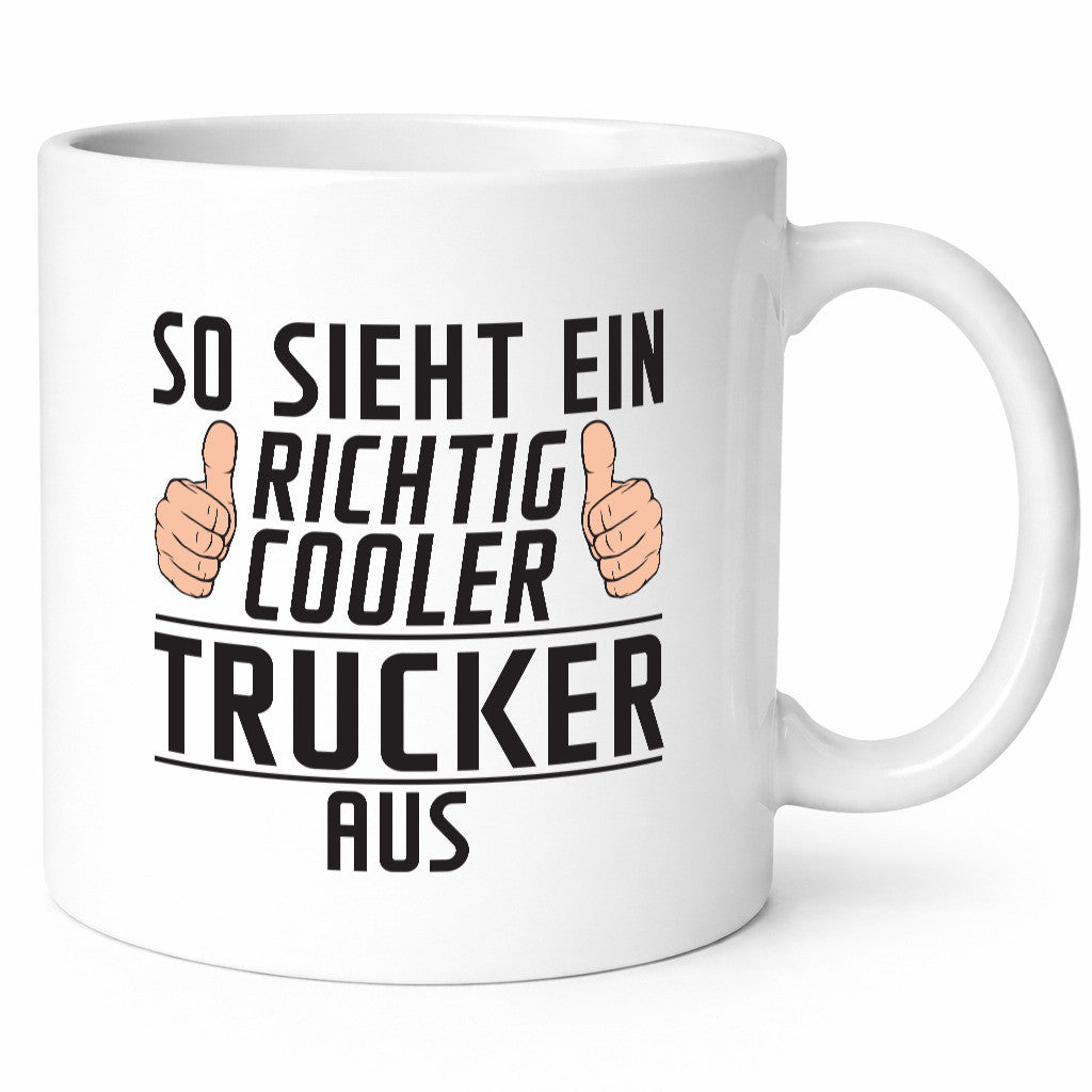 Richtig Cooler Trucker | LKW Fahrer Beruf Humor Arbeit Kollegen Büro