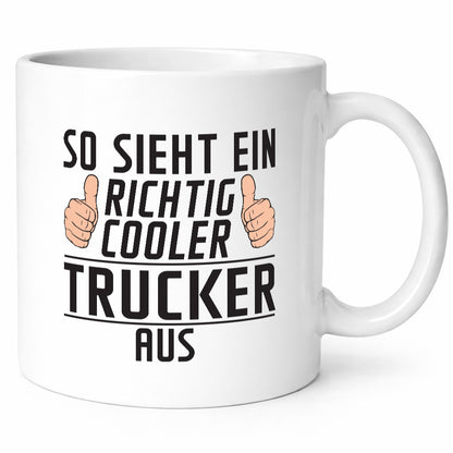 Richtig Cooler Trucker | LKW Fahrer Beruf Humor Arbeit Kollegen Büro