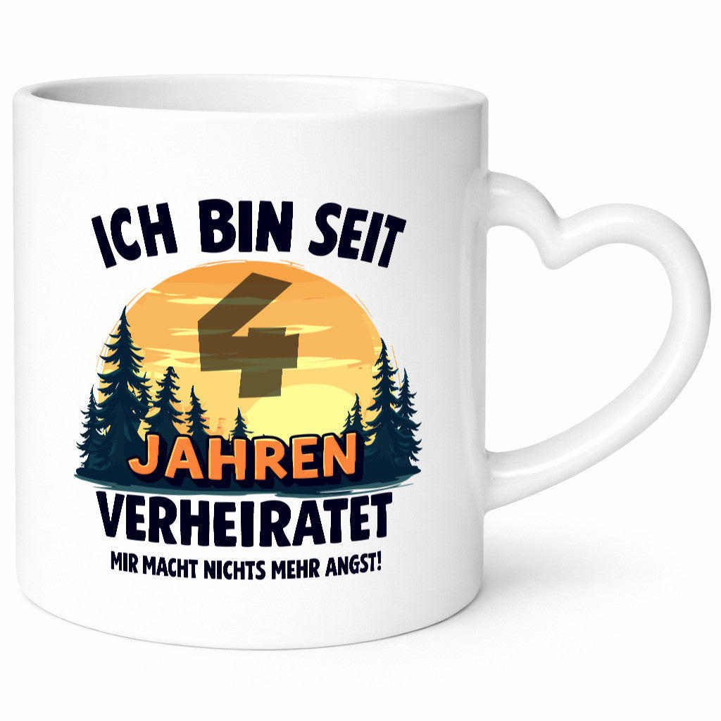 Ich bin Verheiratet | 4. Hochzeitstag Ehepaar Humor Geschenkidee Tasse