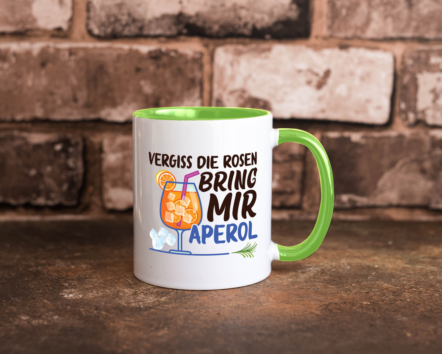 Bring mir Aperol | Rosen Paar Party Geschenkidee Humor Tasse