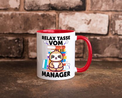 Relax Tasse: Manager | Management lustig Humor Geschenkidee Geschenk Tasse