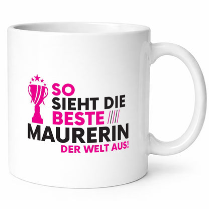 Die Weltbeste Maurerin Humor Geschenkidee Tasse
